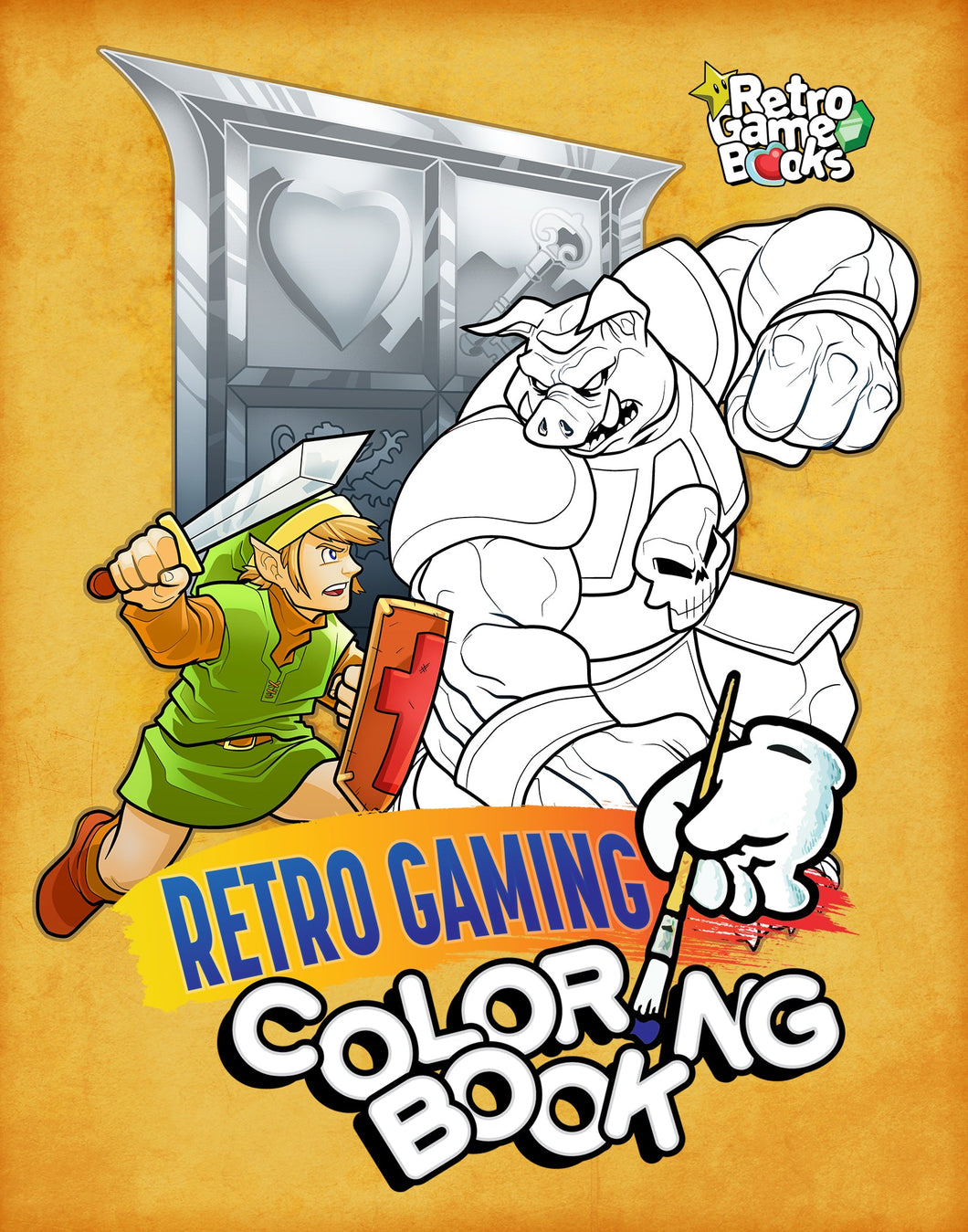 Retro Gaming Coloring Book [ebook]